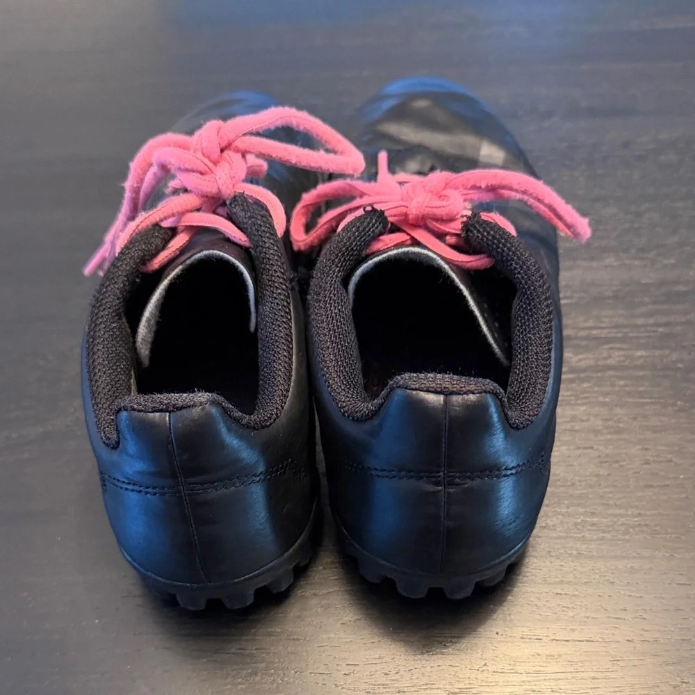 Kids Black and Pink Shoes